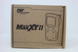 A boxed as new BW Technologies by Honeywell GasAlert Max XT II gas monitor.