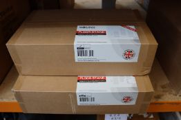 Two boxed as new Sound bass floor stand (Twin pack).