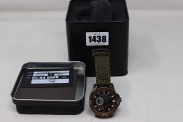 A boxed as new Aeromeister Craftman x 23 limited edition No 84 watch.