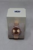 A ladies as new Michael Kors Darci watch in rose gold (MK3192).
