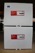 Four ASRS-R-DC Multi-Alarms 104075 (24VDC Outdoor, Red Strobe Grey).