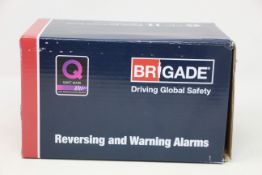 A boxed as new Brigade SA-BBS-107 A1400 White Sound Reversing Alarm (12-24Vdc - 87-107dB(A)).
