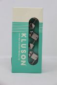 Three sets of boxed as new Kluson M3JGN replacement guitar tuners (Single Line Junior 3+3 Nickel).