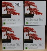 Twelve boxed as new Plant Theatre Bonsai trio kits.