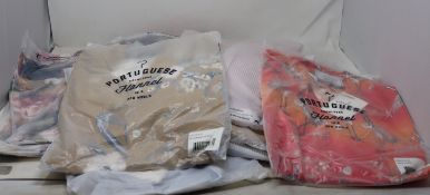 Fifteen assorted as new Portuguese Knowledge Flannel shirts (Assorted sizes).