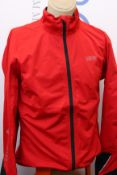 An as new GORE C5 Gore-Tex Active jacket in red/black (EU XL).