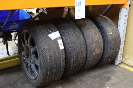 Four pre-owned Peugeot alloys with Yokohama tyres (195/45R15 78W).