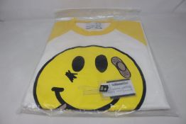 An as new Natasha Zinko x Duo Ltd Smiley Raglan T-shirt (S - RRP £157).