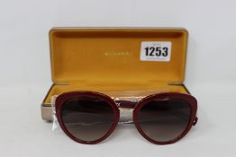 A pair of boxed as new BVLGARI Florever BV8226B -5469E2 - 54 sunglasses.