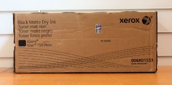 A boxed as new Xerox Black Matte Dry Ink Cartridge for iGen 150 / iGen4 (PN: 006R01533)