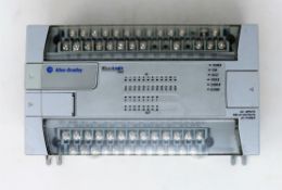 A pre-owned Allen Bradley Micrologix 1200 PLC Module (CAT: 1762-L40BWA C H) (Untested, sold as