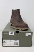 A pair of as new Timberland Elmhurst Chelsea boots (UK 6.5).