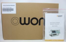 A boxed as new Owon Arbitrary Waveform Generator (Model: AG1022F-PAM).