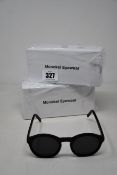Two pairs of as new Monokel Barstow Black sunglasses (RRP £90 each).