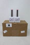 Twenty-Four as new bottles of The Gel Bottle inc gel polish in pink ribbon (20ml bottles).