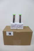 Twenty-Four as new bottles of The Gel Bottle inc gel polish in lima punch (20ml bottles).