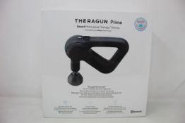 A boxed as new TheRagun Prime smart percussive therapy device.