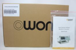 A boxed as new Owon Arbitrary Waveform Generator (Model: AG1022F-PAM).
