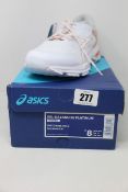 A pair of women's as new Asics Gel-Kayano 26 Platinum trainers (UK 6).