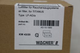 An as new Wagner air filter for titanus (Type: LF-AD/a, Part no: AD-10-1960).