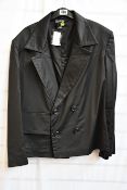 A pair of as new Natasha Zinko x Duo Ltd double breasted jacket in black (S - RRP £350).