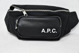An as new A.P.C. Men's Camden bumbag black (RRP £150).