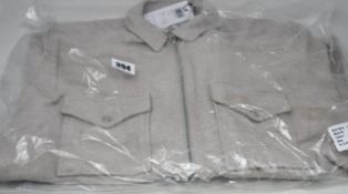 An as new Reiss Vice jacket in oatmeal (M - RRP £125).