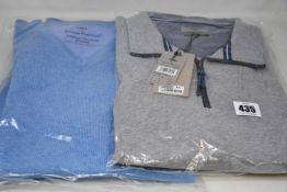 An as new Fynch-Hatton half zip sweatshirt (XXL - RRP £95) and a Fynch-Hatton sweatshirt (XL -