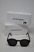 Two pairs of as new Monokel Cleo sunglasses (RRP £90 each).