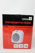 Six boxed as new Center 2Kw upright fan heaters.