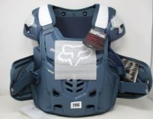 An as new Fox Raptor CE vest in navy (Size S/M).