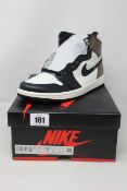 A pair of as new Nike Air Jordan 1 Retro high OG (UK 7).