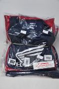 Six as new Fox 180 Honda motocross jerseys in black and red in a variety of sizes.