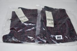 Two pairs of as new Sweaty Betty Power 7/8 workout leggings (S - RRP £75 each).