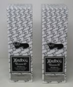 Two Ardbeg Blaaack The Ultimate Islay single malt Scotch whisky committee 20th Anniversary limited
