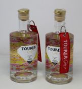 Five bottles of Tourer Mango & Hibiscus small batch gins (5 x 700ml) (Over 18's only).
