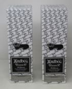 Two Ardbeg Blaaack The Ultimate Islay single malt Scotch whisky committee 20th Anniversary limited