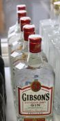 Five bottles of Gibson's London Dry gin (700ml) (Over 18's only).