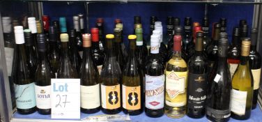 A quantity of assorted red/white wines to include Jam Shed, Chardonnay, Sauvignon Blanc (