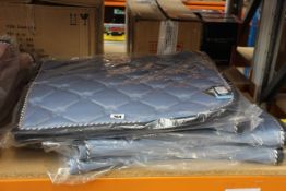 Four as new Dressage Saddle Pads from PS of Sweden in light blue (Full size).