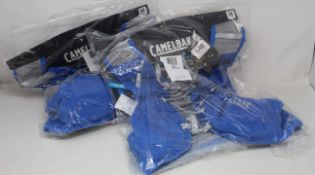 Five as new Camelbak Ultra Pro Running Vests 7L with 1L/34oz Hydration in Nautical Blue (S).
