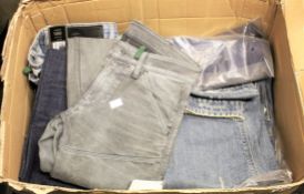 A quantity of G-Star Raw jeans in various sizes and styles (Security tags still attached to a couple