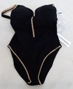 An as new Maryan Mehlhorn swimsuit (Style 906, Size 12C).