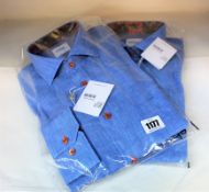 Two as new Oscar of Sweden shirts (Sizes 40 and 42).