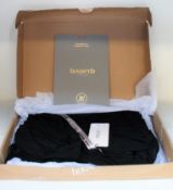 An as new House of CB London Fornarina black organza mesh maxi dress (Size L+ - RRP £139).