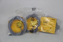 Three as new Turck inductive proximity sensors (Ni4-DS20-2AP6X2, 165022).