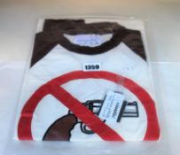 An as new Natasha Zinko x Duo Ltd Gun Print Raglan T-shirt (S - RRP £157).