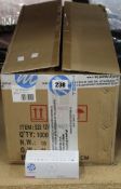 One hundred boxes of ten as new MTECH Halogen Bulbs 12V BAY 15d P21 / 5W Blister.
