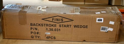 Four boxed as new Finis Backstroke Start Wedges (Adjustable, Non-Slip Starting Wedge).