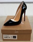 A pair of as new Christian Louboutin So Kate 120 patent (Size 37).